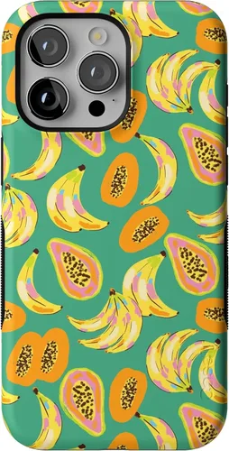Vista 44 de Funda Casely para iPhone 15 Pro Max Todas las sonrisas Adhesivo de cara sonriente Compatible con MagSafe Diseño protector audaz