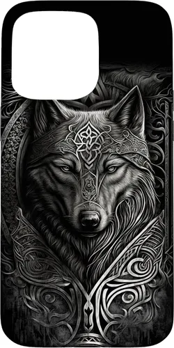 Vista 31 de Stylish Viking Wolf Design Wild Animal Viking Wolf Case for iPhone 17