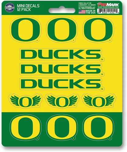 Vista 11 de FANMATS NCAA - Mini calcomanías unisex para adolescentes de la NCAA, paquete de 12