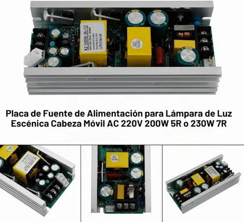 Vista 2 de AC 220V 200W 5R o 230W 7R cabeza móvil etapa luz lámpara fuente de alimentación