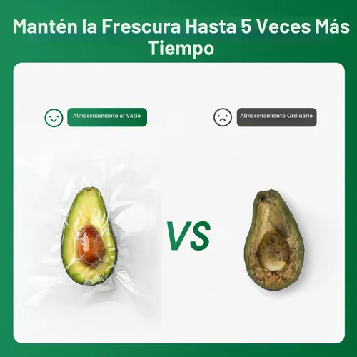 Vista 6 de FRESKO Rollos de bolsas de sellado al vacío 2 paquetes de 11" x 20', Bolsas de grado comercial para sellar una comida para almacenamiento