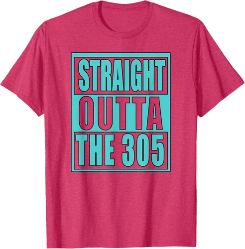 Vista 24 de Miami Straight Outta The 305 Funny South Florida Fan - Camiseta