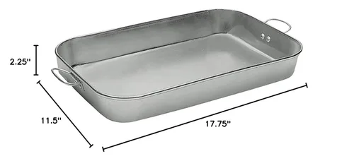 Vista 3 de Update International Molde para hornear de aluminio de 18" x 12