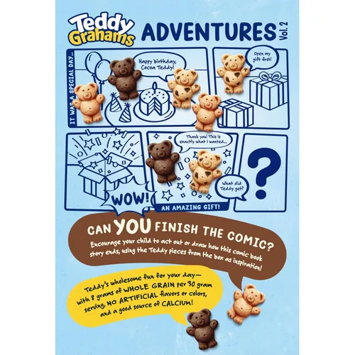 Vista 12 de Teddy Grahams Snacks Graham de chocolate, 6 cajas de 10 onzas