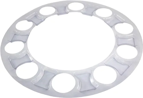 Vista 5 de Kits de cubiertas completas de eje de plástico ABS cromado con cubretuercas roscables de 33mm para semirremolques en juegos (con puntas)
