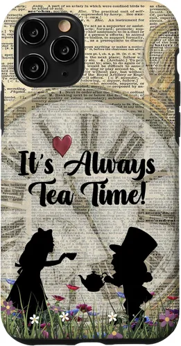 Vista 29 de iPhone 16 It's Always Tea Time! Funda Alicia y el Sombrerero Loco