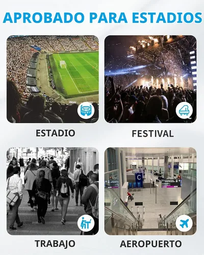 Vista 5 de Paxiland Clear Purse, Stadium Approved Clear Crossbody Bag for Women gris