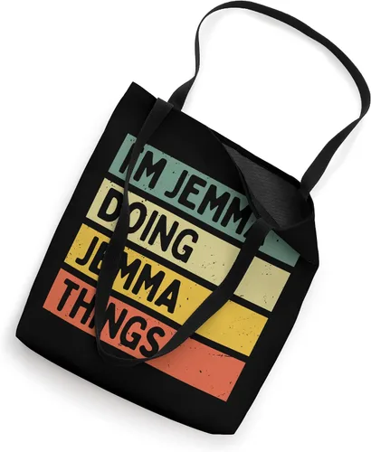 Vista 2 de I'm Jemma Doing Jemma Things - Bolsa de mano divertida con cita personalizada