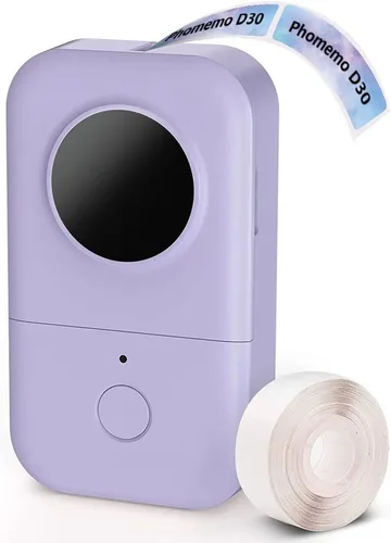 Vista 11 de Phomemo D30 - Etiquetadora con cinta, Bluetooth, portátil, pequeña, para teléfono inteligente, múltiples plantillas, icono de fuentes, fácil