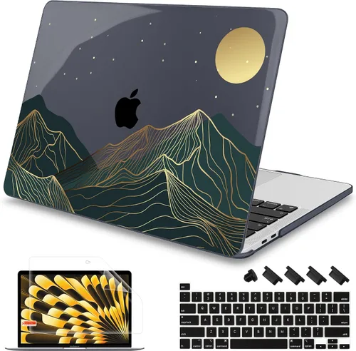 Vista 24 de Mektron Funda para MacBook Pro de 16 Pulgadas A2141 Versión 2019 con Pantalla Liquid Retina/Touch ID, Carcasa Rígida de Plástico con Funda