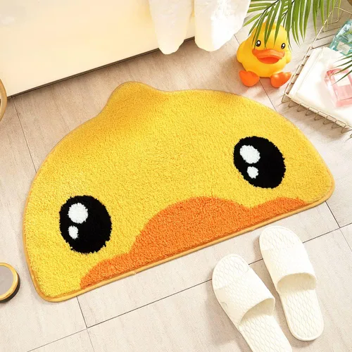 Vista 3 de Alfombra de baño de microfibra novedosa para baño, pato amarillo 45 28.3 in