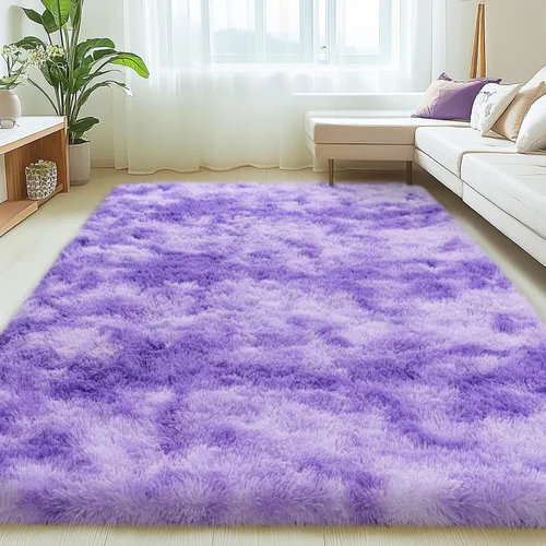 Vista 28 de Mugorn - Alfombras suaves y esponjosas de 2 x 3 pies para el hogar, alfombra pequeña con 4 mallas antideslizantes, color negro, 2 x 3 pies
