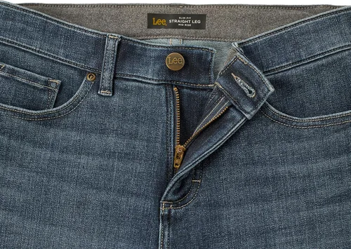 Vista 6 de Lee Pantalones de mezclilla de pierna recta Ultra Lux de talle medio para mujer