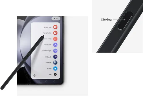 Vista 5 de S Pen solo para teléfonos Galaxy Fold 6/5, Galaxy Z Fold 6 S Pen Fold Edition Slim, punta de 0.059 in, 4096 niveles de presión (naranja)