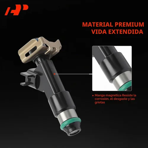 Vista 3 de A-Premium Inyectores de combustible 4 PCS compatibles con Chevrolet