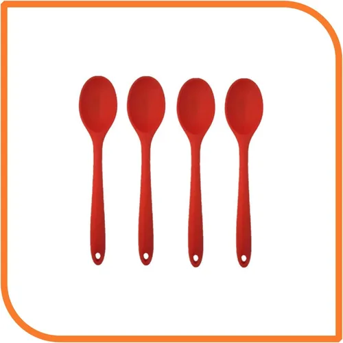 Vista 4 de Cuchara de silicona roja de 8" de MyXOHome