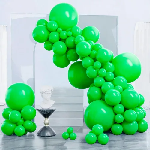 Vista 95 de PartyWoo - Globos nude de 140 piezas en diferentes tamaños de 18, 12, 10, 5 pulgadas, kit de arco de globos de color neutro y melocotón estilo boho