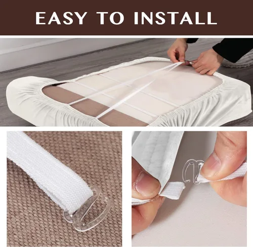 Vista 6 de n - Fundas elásticas de terciopelo para sofá con cojines en forma de T individuales, 3 fundas para sofá de 3 plazas, funda elástica gruesa