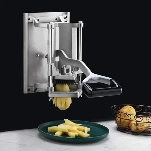 Vista 5 de New Star Foodservice 1028959 Cuchilla de repuesto para cortador de papas fritas 1028935 New Star Foodservice montado en la pared de 1/2 pulgada