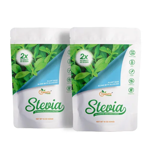 Vista 9 de Alulosa - Edulcorante multiusos de mezcla de stevia - 1 dulzura de azúcar; porciones totales 567; edulcorante cero calorías, sustituto sin azúcar