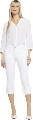 Vista 10 de NYDJ - Pantalones de mezclilla Marilyn rectos con puños recortados y efecto moldeador para mujer Negro