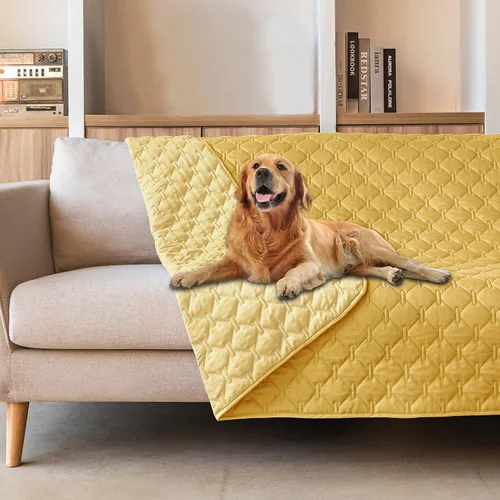 Vista 31 de gogobunny Manta para mascotas 3 veces más resistente, impermeable y a prueba de arañazos; protector de muebles reversible para perros y gatos, funda