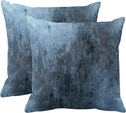 Vista 35 de Emvency Juego de 2 fundas de almohada modernas con pintura abstracta negra, blanca y gris, fundas de almohada decorativas para sofá, decoración
