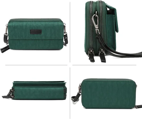 Vista 4 de Bolsos cruzados pequeños con cartera para teléfono y cartera con pulsera