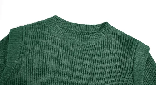 Vista 3 de Haloumoning Vestido de suéter de manga larga para niñas de 5 a 14 años
