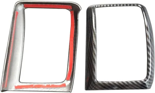 Vista 8 de 4 piezas de fibra de carbono color aire acondicionado cubierta de ventilación para Ford Ranger accesorios 2015 2016 2017 2018 2019 2020 2021 ABS