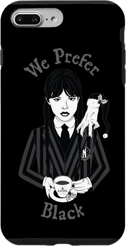 Vista 12 de iPhone 16 Wednesday We Prefer Black - Funda navideña