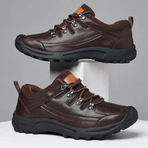 Vista 5 de Coramtty Mocasines para hombre cómodos con cordones informales a la moda para exteriores para hombre