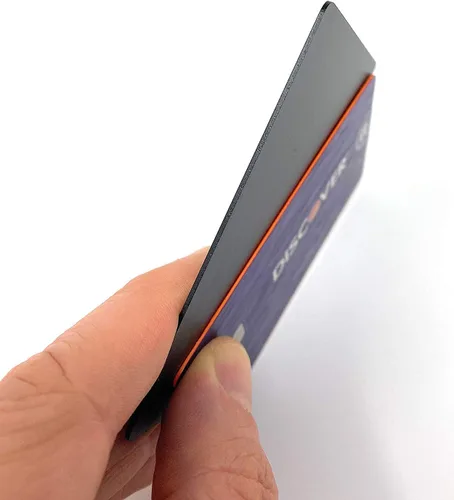 Vista 2 de Tarjeta metálica con mensaje personalizado grabado en ambos lados, aniversario para hombres y mujeres, insertos de billetera grabados, nota de amor