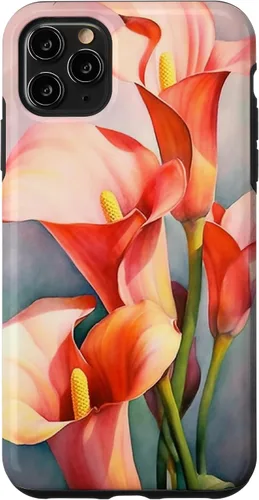 Vista 13 de Calla Lilies Flower Floral Watercolor Case for iPhone 17