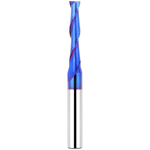 Vista 41 de EANOSIC Brocas de fresadora en espiral de compresión ascendente y descendente de 1/2 pulgada de diámetro de corte con revestimiento nano azul