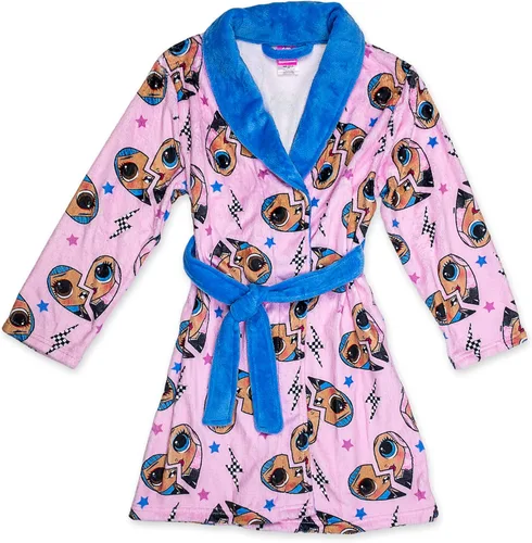 Vista 2 de L.O.L. Surprise! OMG Bata con pantuflas, LOL OMG Conjunto de pijama para niñas, talla 45 a 1012
