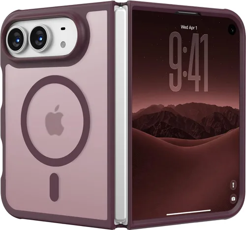 Vista 104 de Funda magnética para iPhone 17, protección resistente, color blanco antiguo