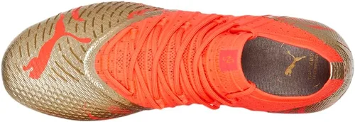 Vista 4 de PUMA Nmj X Future Z 1.4 - Botines de fútbol firmes GroundAg para hombre, con tacos de suelo firme, color naranja, talla 11 M