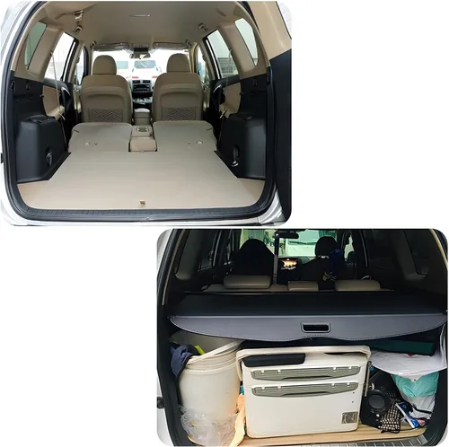 Vista 3 de Cubierta retráctil de carga para maletero, compatible con RAV4 2006-2013, pantalla de protección de seguridad para equipaje de maletero (lona)