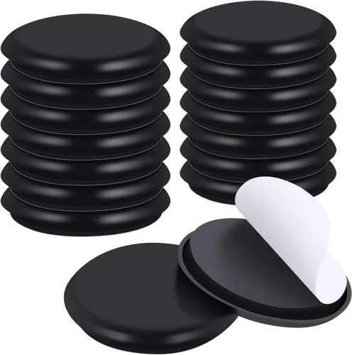 Vista 16 de Ezprotekt Paquete de 40 deslizadores de muebles autoadhesivos para alfombras, almohadillas redondas autoadhesivas de 1-1/8 pulgadas, almohadillas