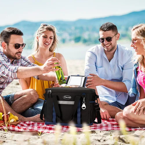 Vista 7 de Maelstrom Bolsa de enfriamiento suave, 35/55/75 latas enfriador de playa con acceso abatible Lightweight, 5-layer Insulation, 12H Cold, Leakproof