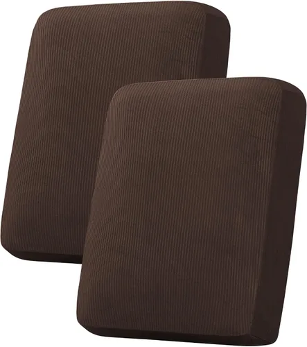 Vista 78 de H.VERSAILTEX Funda de cojín elástica de terciopelo para sofá, funda de cojín de felpa para cojines de silla, protector de muebles, cojín de asiento