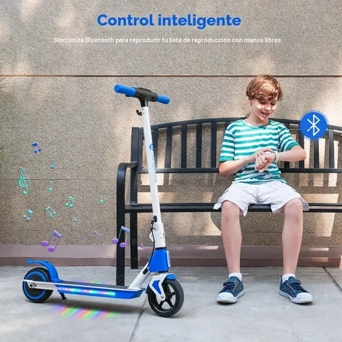 Vista 5 de isinwheel Electric Scooter for Kids Ages 6-14, 200W/250W Foldable Kids Electric Scooter with 3 Speeds (5/8/12 Mph), Adjusrable Handerbar, Dual