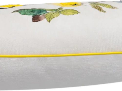 Vista 7 de JWH Funda de almohada decorativa con diseño de pájaros coloridos, funda de cojín lumbar color amarillo aguamarina, funda de almohada para decoración