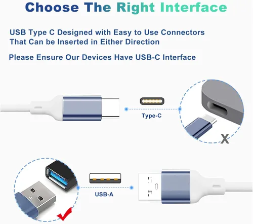 Vista 2 de Hub USB 4 puertos, múltiples concentradores USB 3.0, divisor USB para laptop, extensor para un puerto portátil, PC, escritorio y más