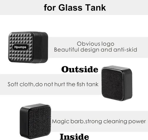 Vista 4 de Carefree Fish Acuario Super Fuerte Mini Limpiador Magnético para Peces de Vidrio Pequeño Cepillo de Algas No Flotante