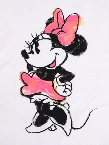 Vista 2 de Disney Camiseta de talla grande para mujer, Minnie Mouse, 100% algodón