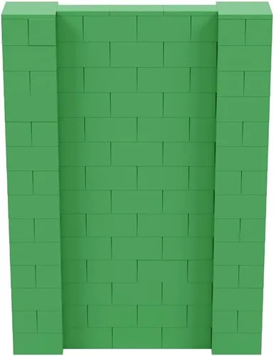 Vista 213 de EverBlock Kit de pared de 5 x 4 pies Bloques de construcción modulares Sistema de pared para edificios, pantallas y estructuras Divisor