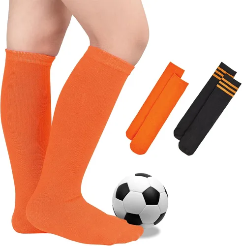 Vista 56 de Century Star Calcetines de fútbol de algodón para niños y jóvenes, calcetines de tubo suave, hasta la rodilla, calcetines deportivos largos