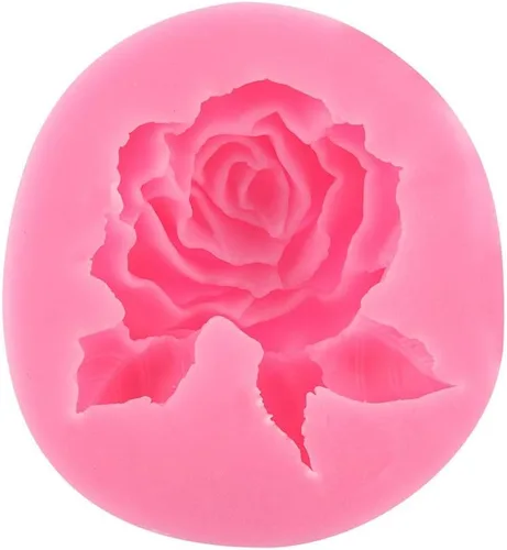 Vista 6 de Rose forma silicona pastel fondant chocolate haciendo herramienta de decoración accesorio para hornear
